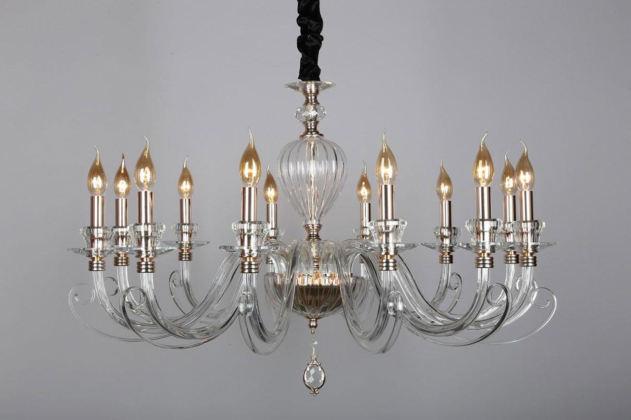 Подвесная люстра Omnilux OML-79203-12 OMNILUX ДИЗАЙНЕРСКИЕ 186451 Белый  - Вид №1