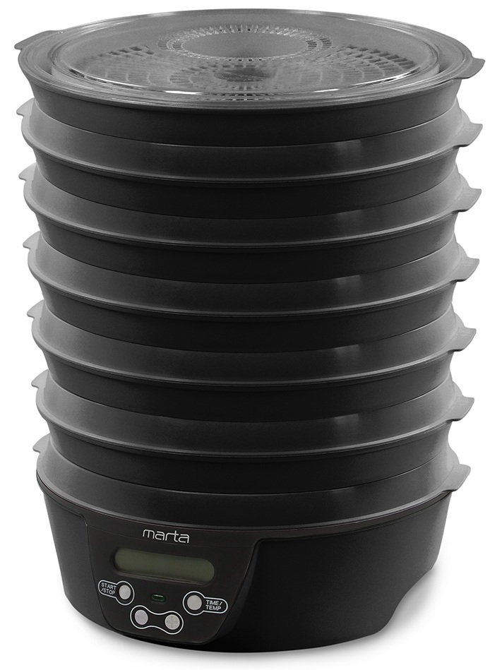 9934675 Сушилка для овощей и фруктов MARTA MT-FD1888E черный STDN-0080720 - Вид №5