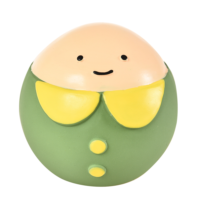 ПР0050058 Игрушка для собак Кругляшок в рубашке с пищалкой 7см латекс Foxie 