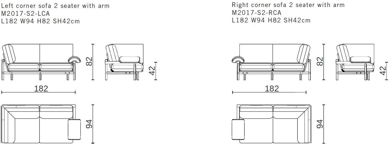 District Eight 2-местный тканевый диван Stilt M2016-s2  - Вид №4