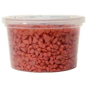 Грунт декоративный мелкий 2-4 мм 9x5.5 см розовый