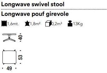 Moroso Мягкая подножка с 4 спицами Longwave sun-id-1466026 - Вид №1