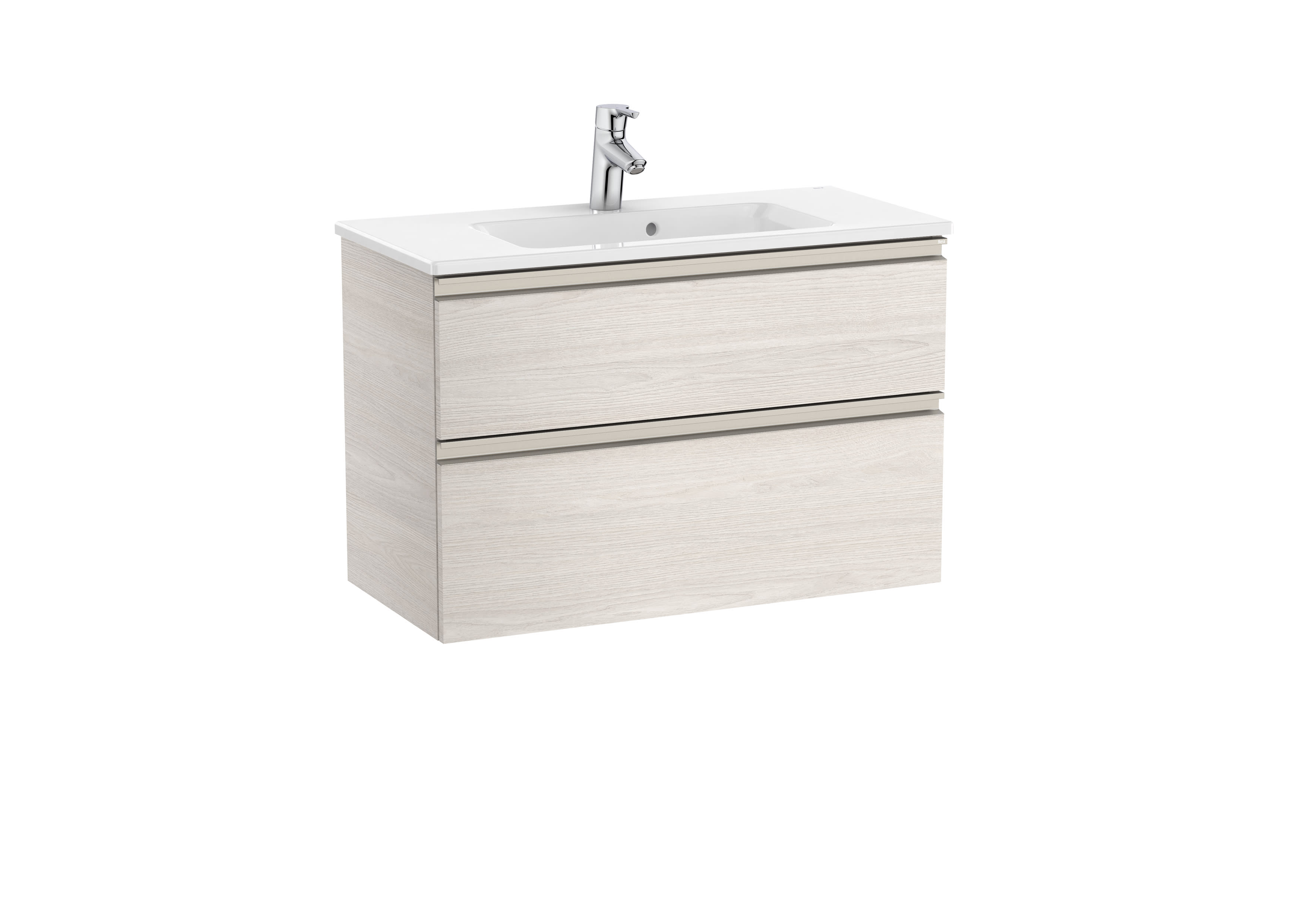 Деревянный подвесной шкаф для умывальника со встроенной раковиной с ящиками Roca The Gap ARCH-00072034 - Вид №63