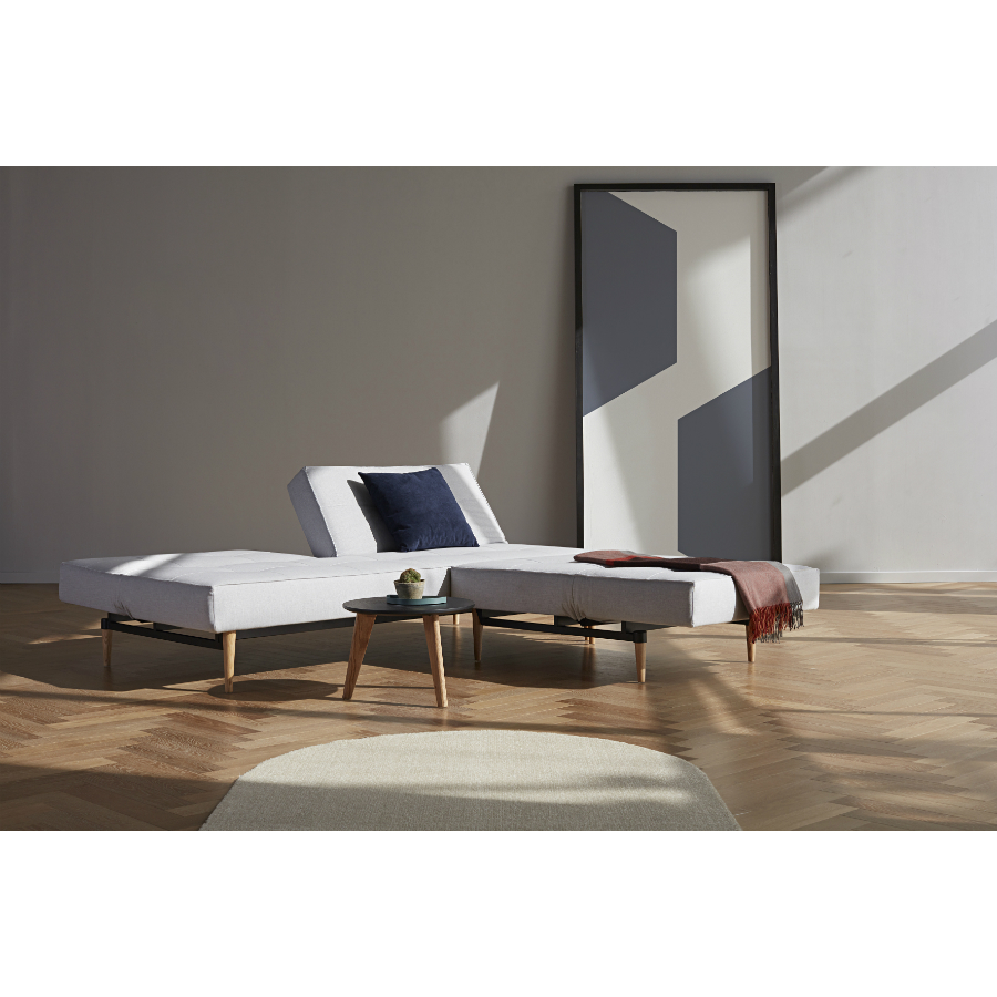 Диван Splitback с мягкими подлокотниками Sharp и хромированными ножками, голубой Innovation Living SPLITBACK525 - Вид №4