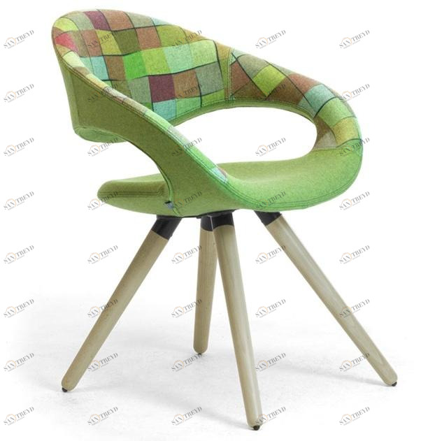 Leyform Кресло на жердочке из дерева и ткани с подлокотниками Samba sun-id-1376485