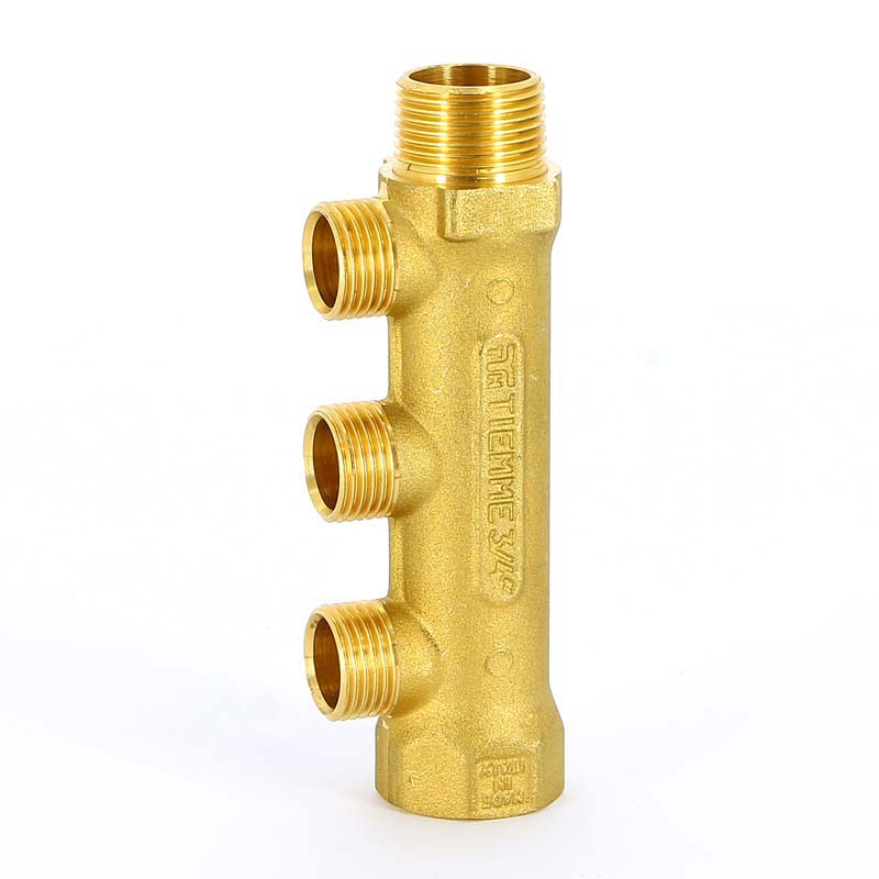 Коллектор НВ 3/4" TIEMME 3 выхода 1/2"Н 36мм 1910002