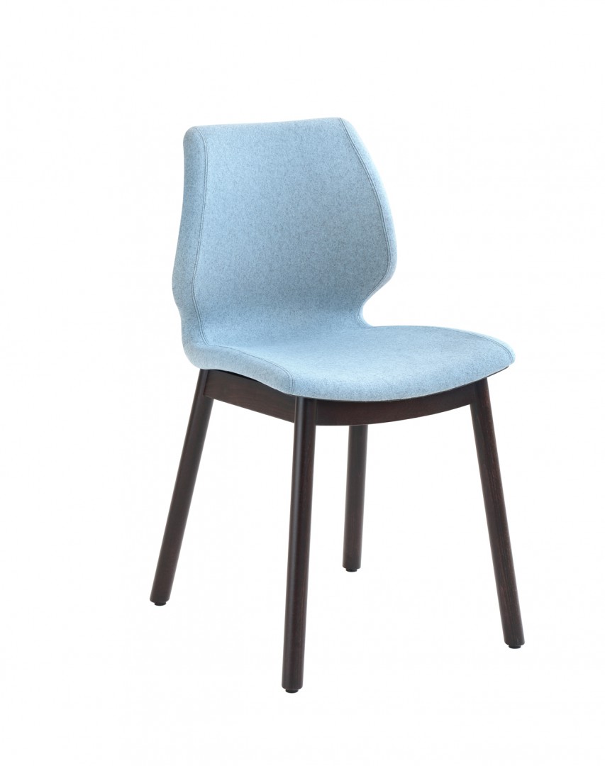 Uni 577M Стул с каркасом из древесины бука, 4 закругленные ножки. Обивка из полипропилена. Et al. Uni