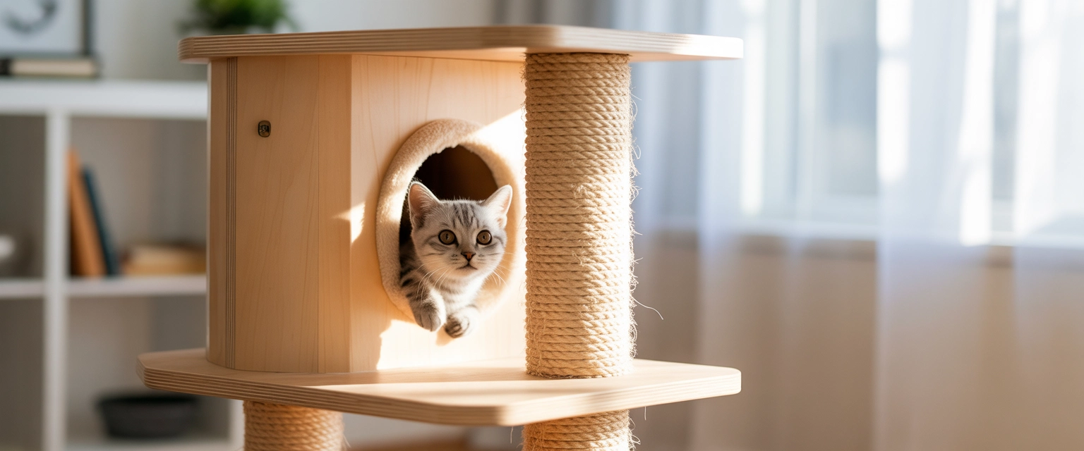 Домики когтеточки для кошек - Баннер категории