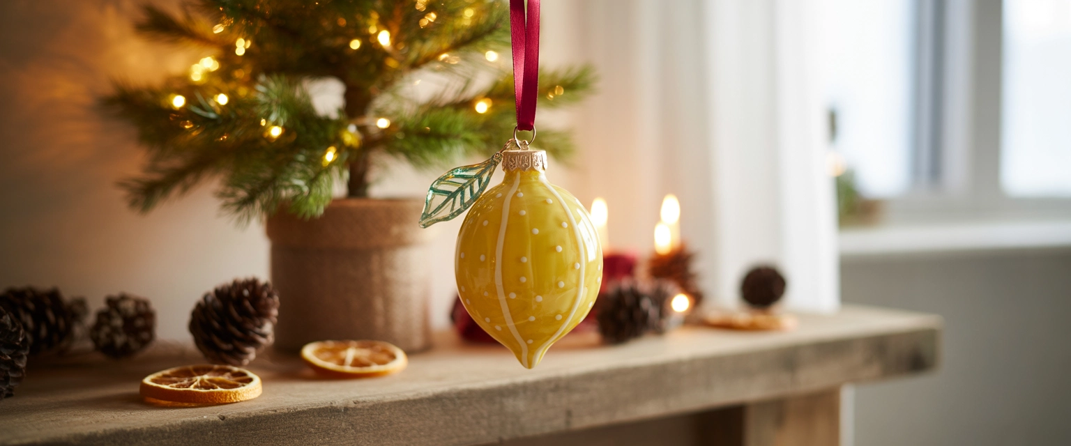 Елочная игрушка лимон - Баннер категории