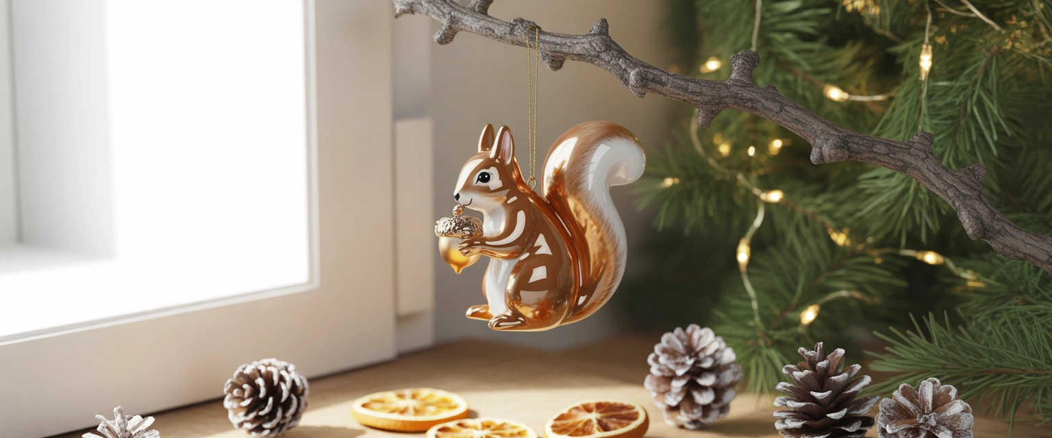 Елочные игрушки Белочка - Баннер категории