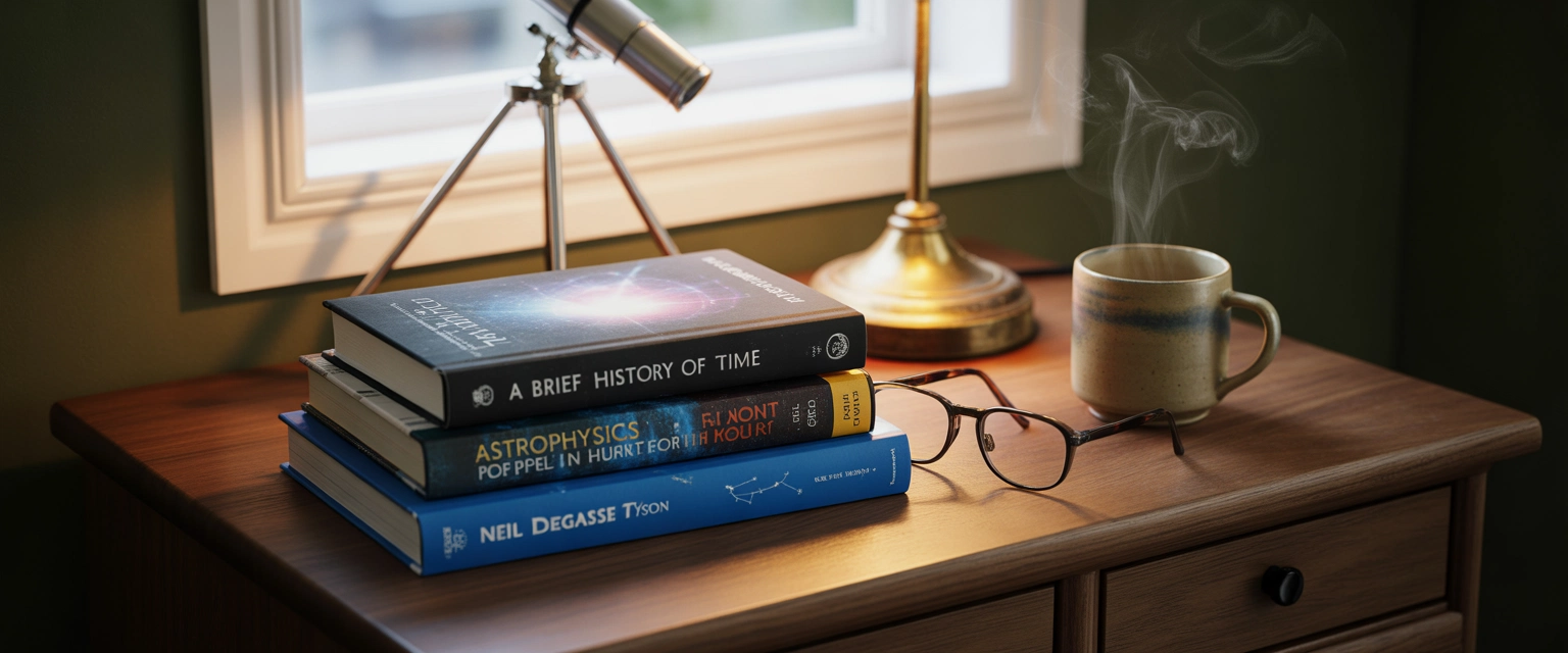 Физика, астрономия (Хокинг, Деграсс Тайсон) - Баннер категории