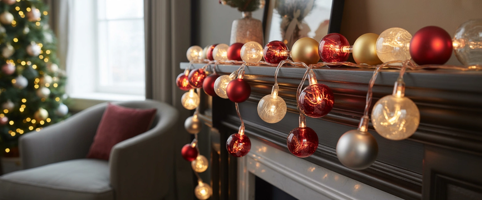 Гирлянды шарики - Баннер категории