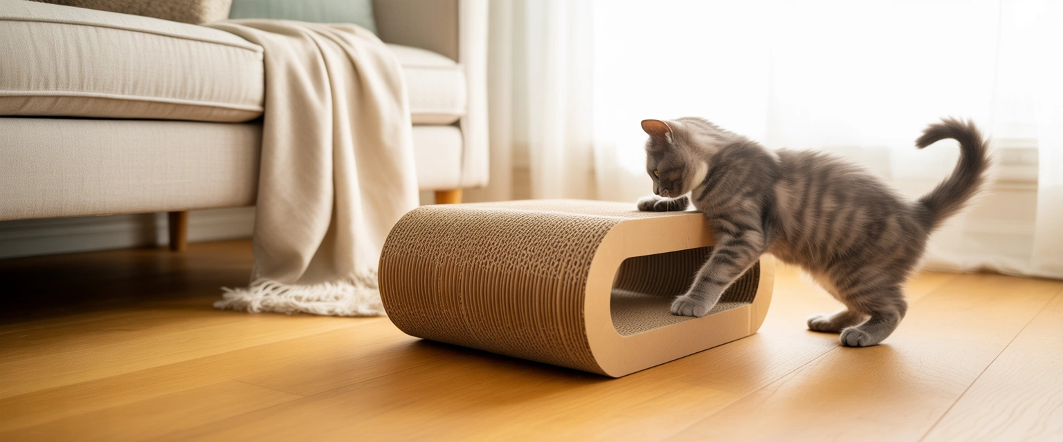 Картонные когтеточки для кошек - Баннер категории