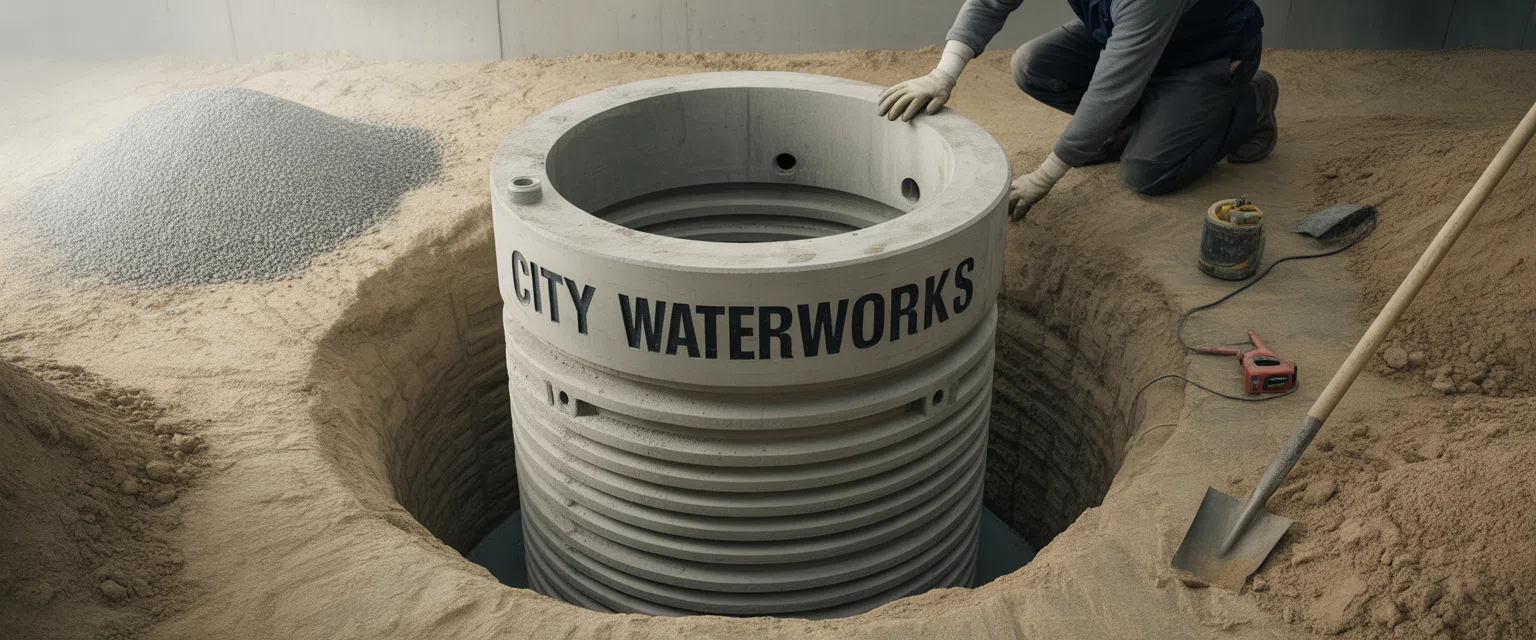 Колодцы канализационные (для транспортировки стоков из дома) - Баннер категории