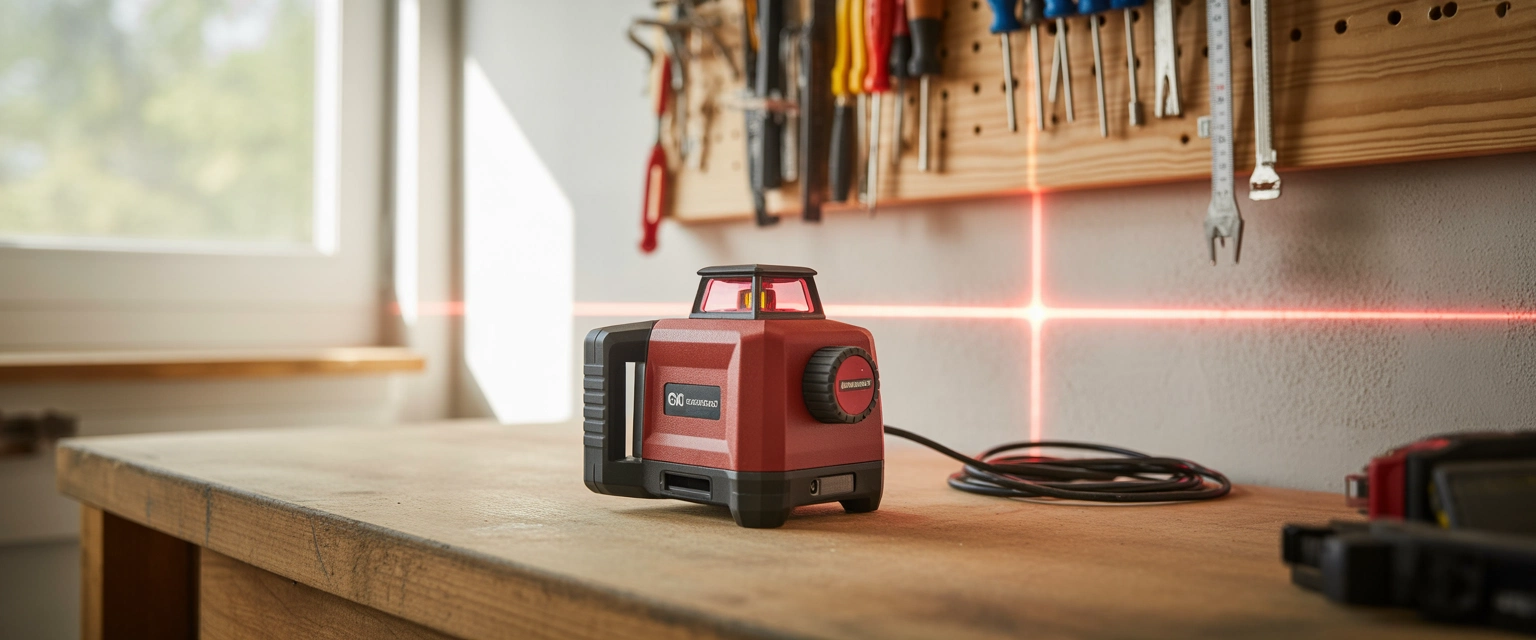 Лазерные уровни с красным лучом - Баннер категории