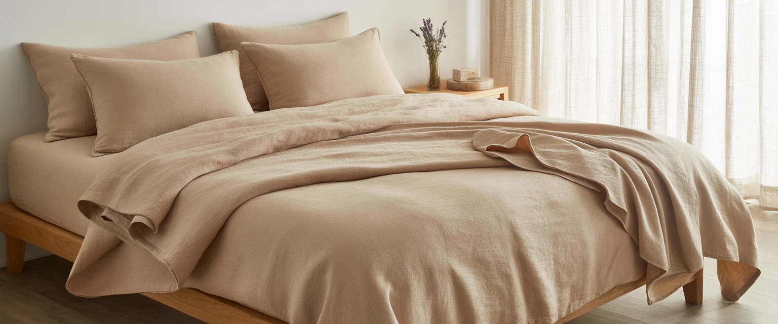Постельное белье льняное - Баннер категории