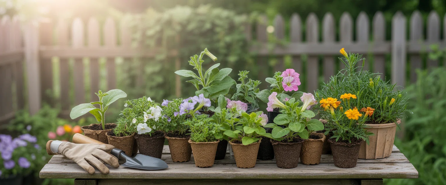 Садовые цветы - Баннер категории