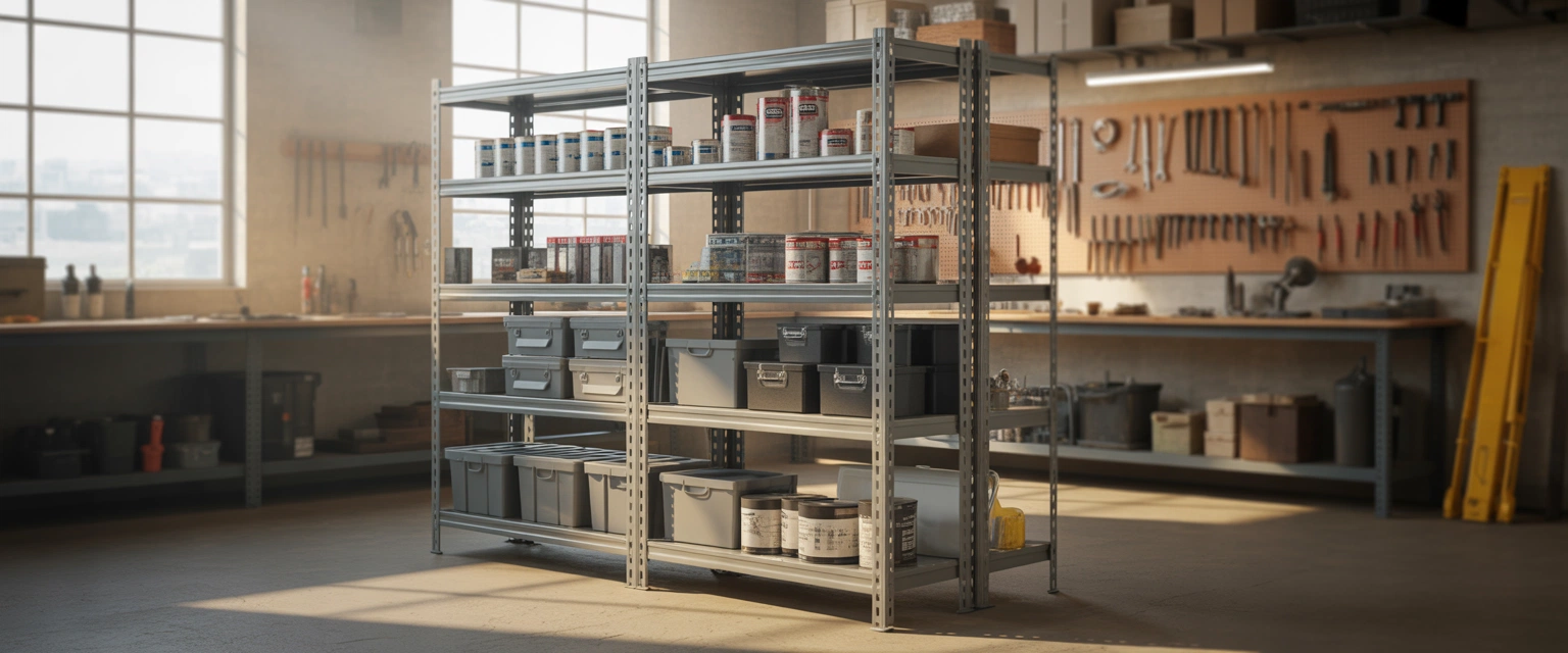 Стеллажи сборные металлические - Баннер категории