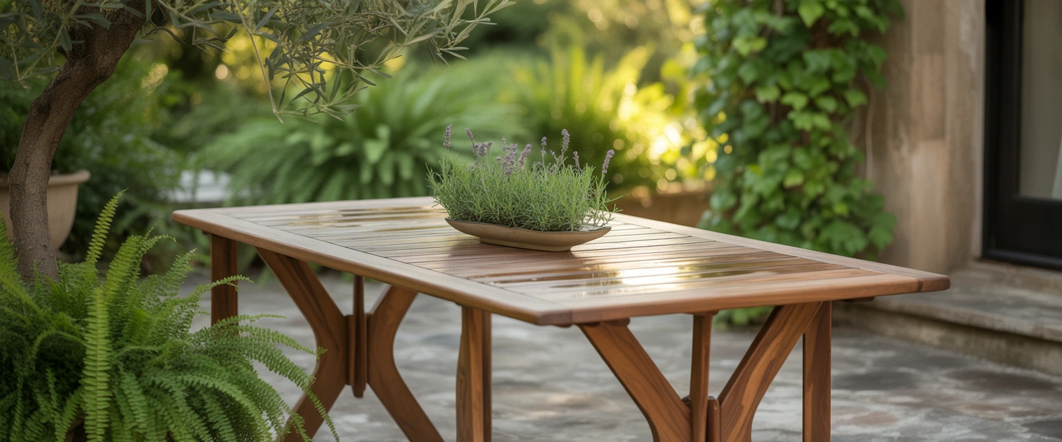 Стол обеденный для дачи и террасы - Баннер категории