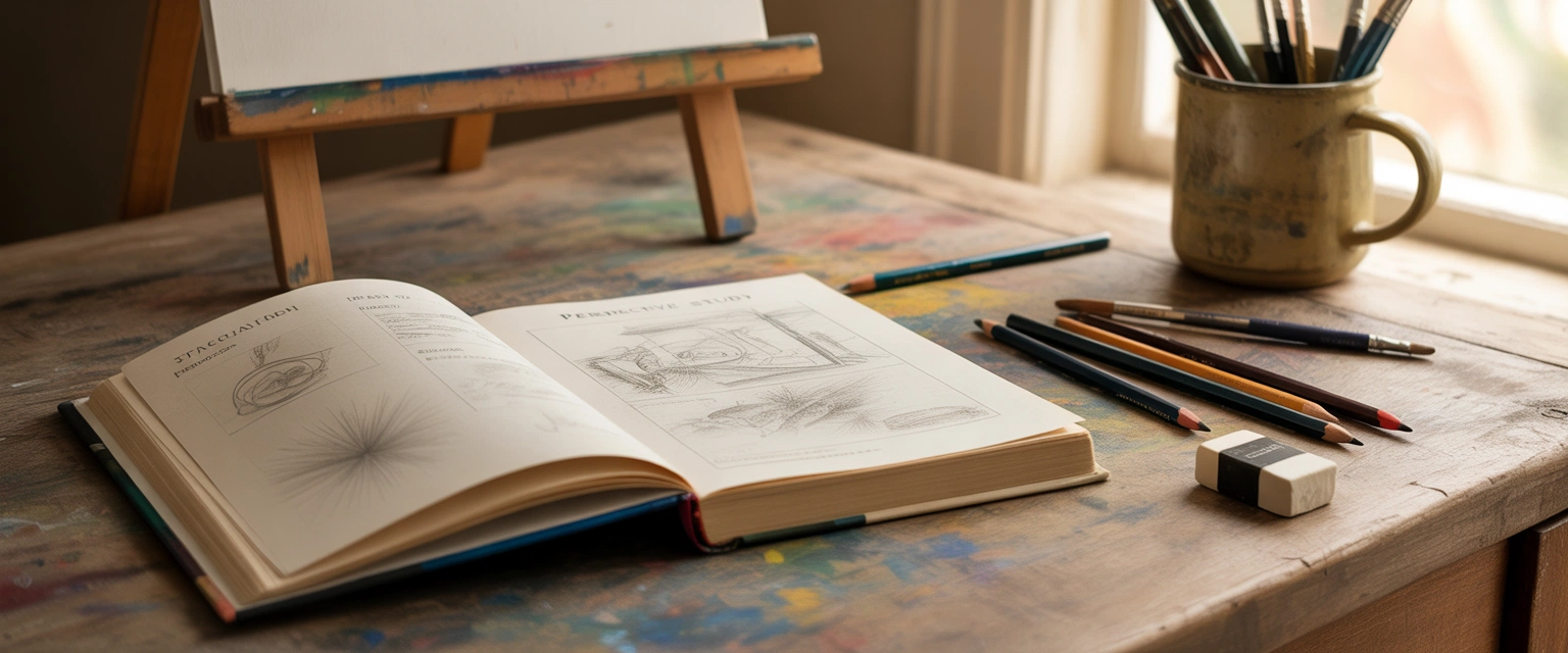 Учебники по рисованию - Баннер категории